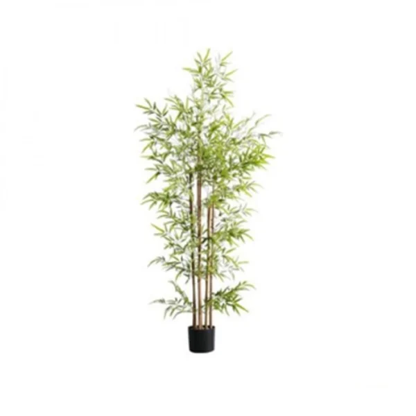 120cm Τεχνητό Διακοσμητικό Φυτό Μπαμπού σε Γλάστρα