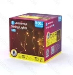 Χριστουγεννιάτικα Λαμπάκια Βροχή Ρεύματος με Διάφανο Καλώδιο 5x0,4m με Θερμό Φωτισμό και 8 Προγράμματα Λειτουργίας 30015