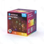 Χριστουγεννιάτικα Λαμπάκια Βροχή Ρεύματος με Διάφανο Καλώδιο 5x0,4m με Πολύχρωμο Φωτισμό και 8 Προγράμματα Λειτουργίας 30023