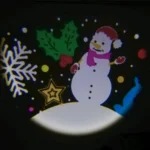 Χριστουγεννιάτικος προβολέας LED με διάφορα σχέδια, επιτοίχια και χωνευτή βάση 220V IP44 για εσωτερικούς και εξωτερικούς χώρους.