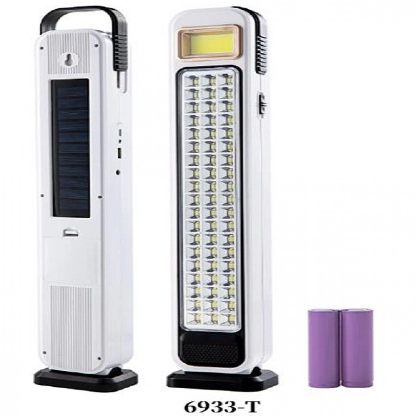 Επαναφορτιζόμενο Ηλιακό Φωτιστικό Εκτάκτου Ανάγκης με Ενσωματωμένο Panel και 47 Led - Λευκό Επαναφορτιζόμενο Ηλιακό Φωτιστικό Εκτάκτου Ανάγκης με Ενσωματωμένο Panel και 47 Led - Λευκό