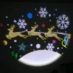 Χριστουγεννιάτικος προβολέας LED με διάφορα σχέδια, επιτοίχια και χωνευτή βάση 220V IP44 για εσωτερικούς και εξωτερικούς χώρους.