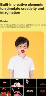 Επαναφορτιζόμενη Παιδική Ψηφιακή Φωτογραφική Μηχανή 1080P & Βιντεοκάμερα - Μπομπ Σφουγγαράκης