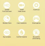 Επαναφορτιζόμενη Παιδική Ψηφιακή Φωτογραφική Μηχανή 1080P & Βιντεοκάμερα - Μπομπ Σφουγγαράκης