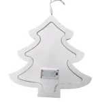 Κρεμαστό Χριστουγεννιάτικο Ξύλινο Στολίδι με Φωτισμό LED “Δέντρο με Φάτνη”.