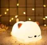 Επαναφορτιζόμενο Διακοσμητικό Φωτιστικό USB Σιλικόνης - Γάτα