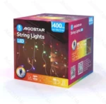 Χριστουγεννιάτικα Λαμπάκια Βροχή Ρεύματος με Διάφανο Καλώδιο 20x0,4m με Πολύχρωμο Φωτισμό και 8 Προγράμματα Λειτουργίας 30026
