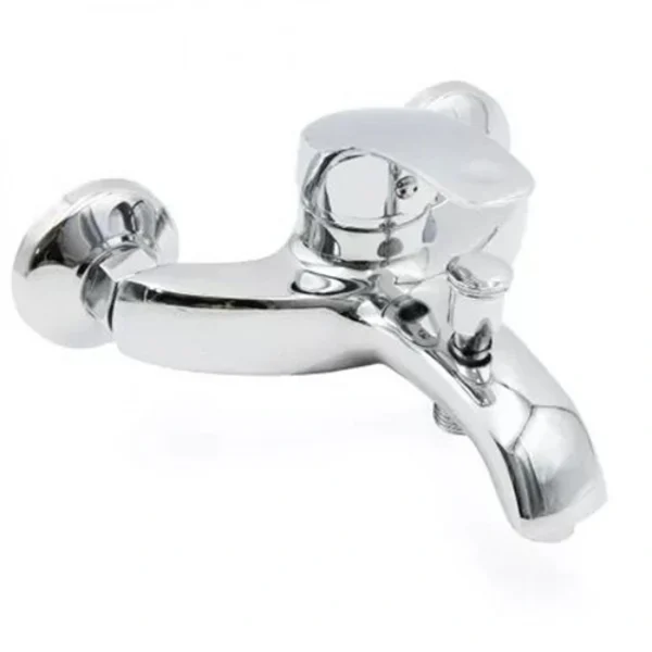 Μπαταρία Νιπτήρα Τοίχου για Μπάνιο Ασημί