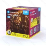 Χριστουγεννιάτικα Λαμπάκια Βροχή Ρεύματος με Διάφανο Καλώδιο 5x0,6m με Θερμό Φωτισμό και 8 Προγράμματα Λειτουργίας 30027