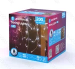 Χριστουγεννιάτικα Λαμπάκια Βροχή Ρεύματος με Διάφανο Καλώδιο 10x0,6m με Ψυχρό Λευκό Φωτισμό και 8 Προγράμματα Λειτουργίας 30032