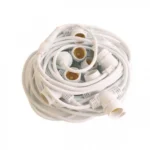 Αδιάβροχη Γιρλάντα με 10 Κρεμαστά Ντουί E27 10m Λευκή