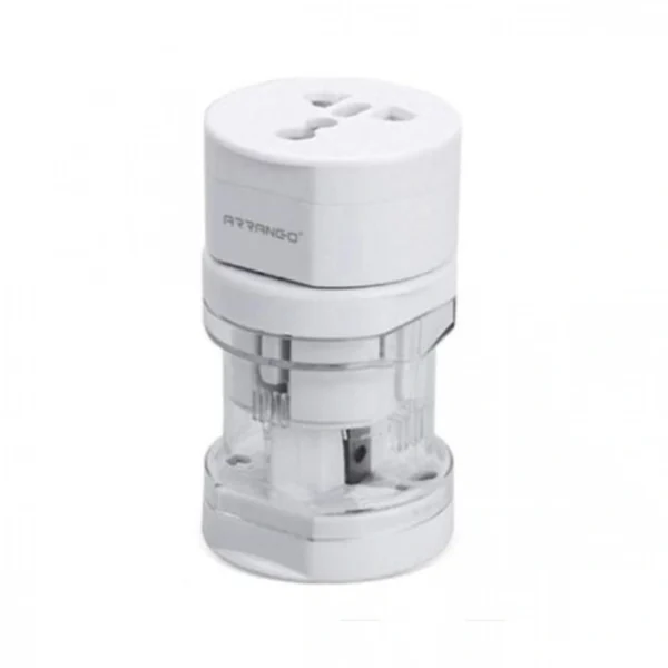 Ταξιδιωτικός Αντάπτορας Πρίζας Universal Travel Adaptor με Προστασία και 2 Θύρες USB