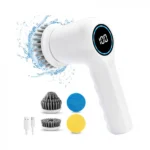 Επαναφορτιζόμενη Ασύρματη Ηλεκτρική Περιστρεφόμενη Βούρτσα Καθαρισμού με 3 Κεφαλές 3 σε 1 Rechargable Brush