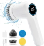 Επαναφορτιζόμενη Ασύρματη Ηλεκτρική Περιστρεφόμενη Βούρτσα Καθαρισμού με 3 Κεφαλές 3 σε 1 Rechargable Brush