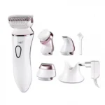 Kemei Αδιάβροχη Επαναφορτιζόμενη Ξυριστική Αποτριχωτική Μηχανή 3W - Καθαριστικό Προσώπου & Σώματος 3 σε 1 Γυναικεία