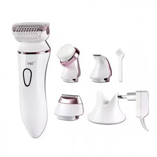 Kemei Αδιάβροχη Επαναφορτιζόμενη Ξυριστική Αποτριχωτική Μηχανή 3W - Καθαριστικό Προσώπου & Σώματος 3 σε 1 Γυναικεία