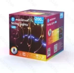 Χριστουγεννιάτικα Λαμπάκια Βροχή Ρεύματος με Διάφανο Καλώδιο 10x0,6m με Πολύχρωμο Φωτισμό και 8 Προγράμματα Λειτουργίας 30036