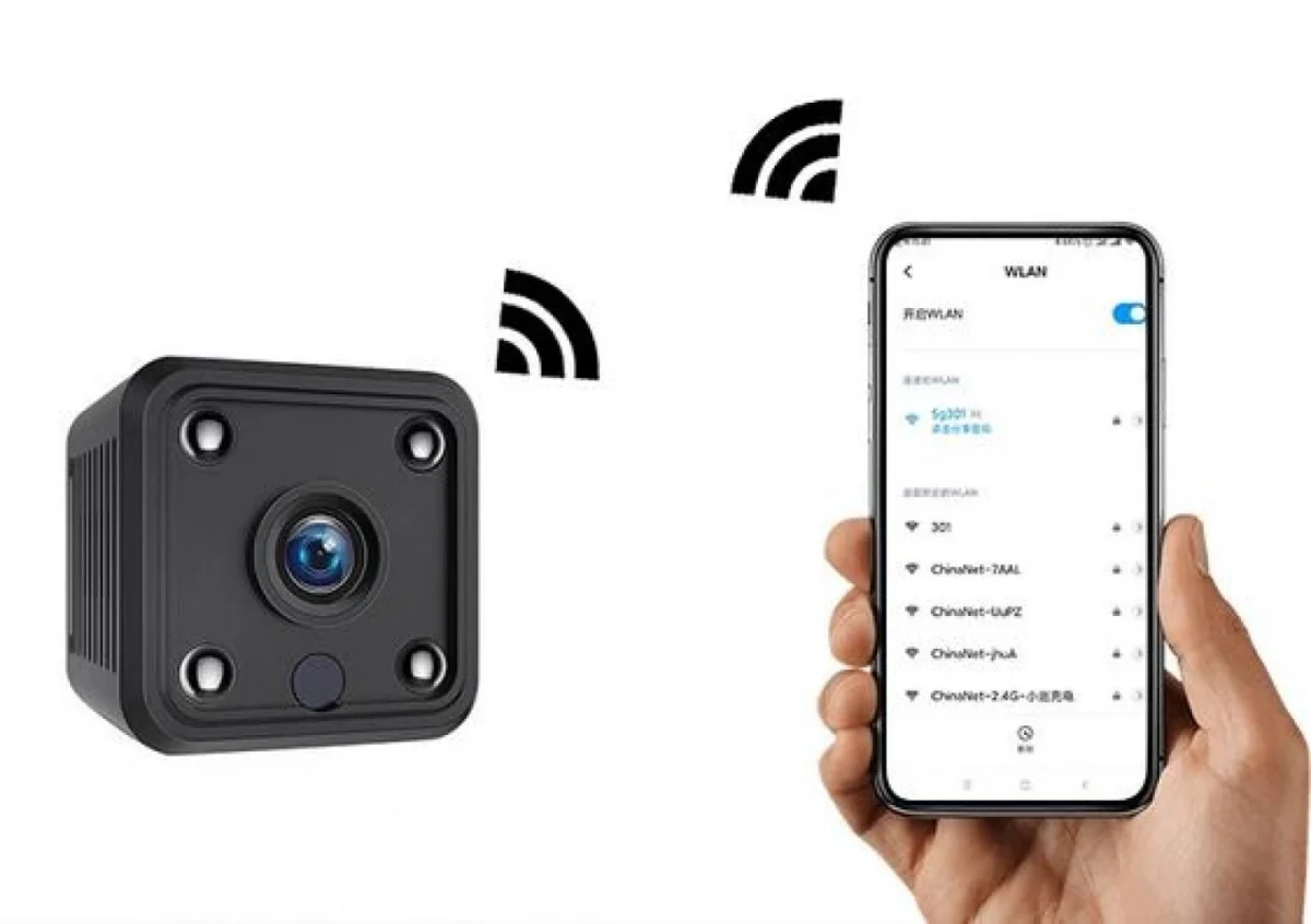 WiFi IP Μίνι Κρυφή Κάμερα X6 Παρακολούθησης HD 1080p με Αισθητήρα Κίνησης, Μικρόφωνο, Μαγνητική Βάση, Νυχτερινή Λήψη, Κάρτα Μνήμης & App Εφαρμογή Κινητού