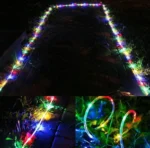 Ηλιακά Χριστουγεννιάτικα Λαμπάκια Φωτοσωλήνα 10m - Λευκό Θερμό LED με Φωτοβολταϊκό Πάνελ