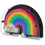 Πολύχρωμο Επιτραπέζιο Διακοσμητικό με Ακίδες 3D Ουράνιο Τόξο - Pin Art 26,5x17x5cm