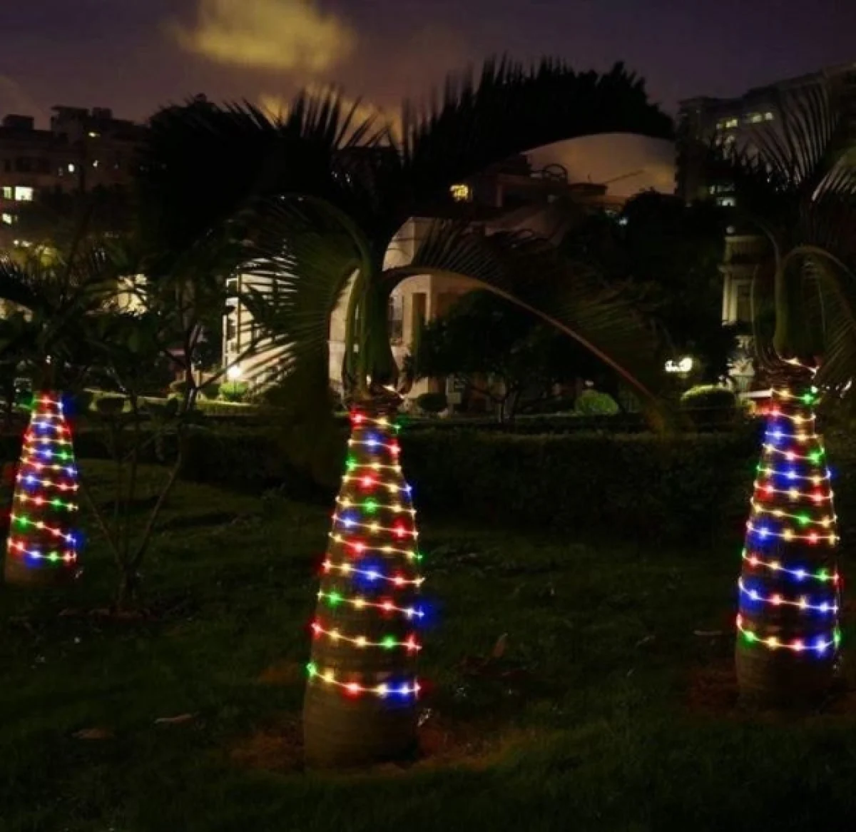 Ηλιακά Χριστουγεννιάτικα Λαμπάκια Φωτοσωλήνα 10m - Λευκό Θερμό LED με Φωτοβολταϊκό Πάνελ