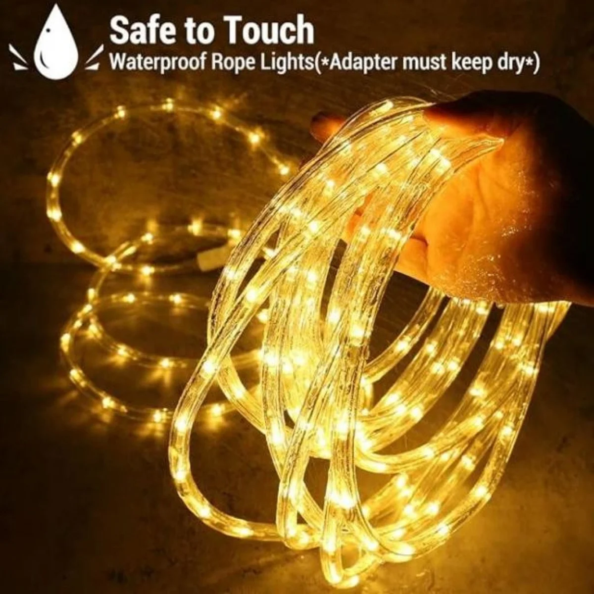 Χριστουγεννιάτικα Λαμπάκια σε Φωτοσωλήνα 400 LED - 20 m + 3m Καλώδιο με Θερμό Λευκό Φωτισμό και 8 Προγράμματα - Xmasfest