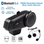 Σύστημα Μονής Ενδοεπικοινωνίας Bluetooth FM Radio για Κράνος Μηχανής Maxto M2 Intercom