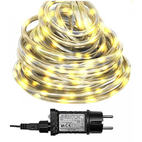 Χριστουγεννιάτικα Λαμπάκια σε Φωτοσωλήνα 200 LED - 10m + 3m Καλώδιο με Θερμό Λευκό Φωτισμό και 8 Προγράμματα - Xmasfest