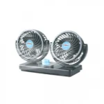 Διπλός Ανεμιστήρας Αυτοκινήτου με Ανεξάρτητη Περιστροφή 360°, 12V