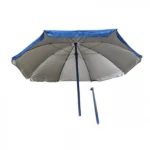 Ομπρέλα Θαλάσσης 200cm με Ηλιοπροστασία UV- Μπλέ/Ασημί