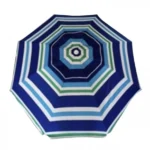 Ομπρέλα Θαλάσσης Αλουμινίου 200cm με Ηλιοπροστασία UV - Ριγέ Μπλέ/Πράσινο/Λευκό