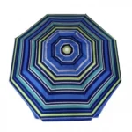 Ομπρέλα Θαλάσσης Αλουμινίου 200cm με Ηλιοπροστασία UV - Ριγέ σε Αποχρώσεις Μπλέ/Πράσινο