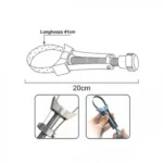 Μεταλλικό Κλειδί για Φίλτρο Λαδιού με Λάμα - 20cm.