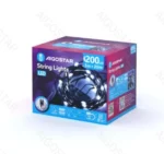 Χριστουγεννιάτικα Λαμπάκια Ρεύματος Γιρλάντα με Πράσινο Καλώδιο 20m με Λευκό Ψυχρό Φωτισμό και 8 Προγράμματα Λειτουργίας 30054