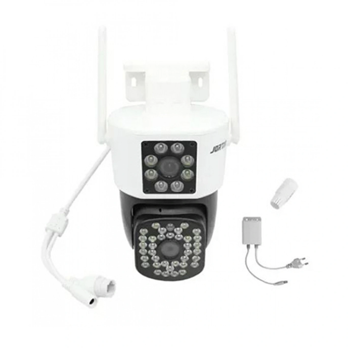 IP Διπλή Κάμερα Παρακολούθησης Wi-Fi 1080p IP66 Αδιάβροχη με Φακό 3.6mm Jortan JΛευκή-Μαύρη IP Διπλή Κάμερα Παρακολούθησης Wi-Fi 1080p IP66 Αδιάβροχη με Φακό 3.6mm Jortan JΛευκή-Μαύρη