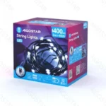 Χριστουγεννιάτικα Λαμπάκια Ρεύματος Γιρλάντα με Πράσινο Καλώδιο 40m με Λευκό Ψυχρό Φωτισμό και 8 Προγράμματα Λειτουργίας 30056