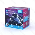 Χριστουγεννιάτικα Λαμπάκια Ρεύματος Γιρλάντα με Πράσινο Καλώδιο 50m με Λευκό Ψυχρό Φωτισμό και 8 Προγράμματα Λειτουργίας 30057