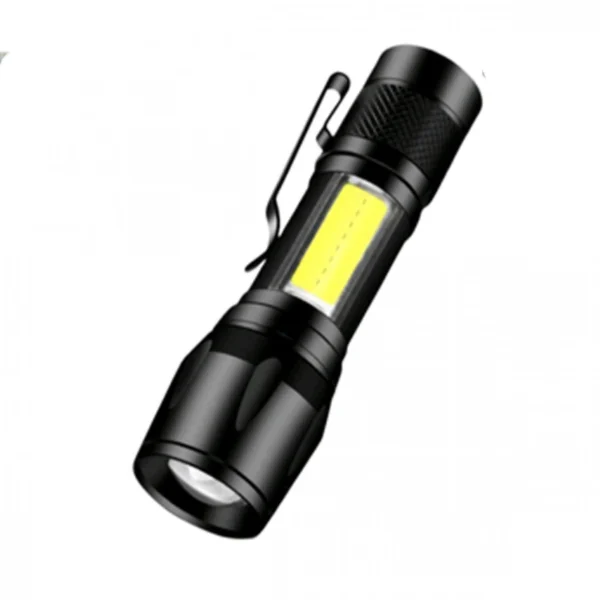 Mini Αδιάβροχος Φακός LED Τσέπης 82601 Zoom 200LM USB Υψηλής Φωτεινότητας - Power Style Waterproof