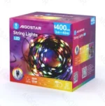 Χριστουγεννιάτικα Λαμπάκια Ρεύματος Γιρλάντα με Πράσινο Καλώδιο 40m με Πολύχρωμο Φωτισμό και 8 Προγράμματα Λειτουργίας 30061