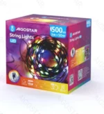 Χριστουγεννιάτικα Λαμπάκια Ρεύματος Γιρλάντα με Πράσινο Καλώδιο 50m με Πολύχρωμο Φωτισμό και 8 Προγράμματα Λειτουργίας 30062