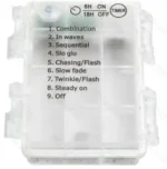 Χριστουγεννιάτικα Λαμπάκια Μπαταρίας σε Σωλήνα με Διάφανο Καλώδιο 10m με Θερμό Φωτισμό και 8 Προγράμματα Λειτουργίας 30713