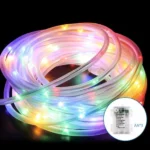 Χριστουγεννιάτικα Λαμπάκια Μπαταρίας σε Σωλήνα με Διάφανο Καλώδιο 5m με Πολύχρωμο Φωτισμό και 8 Προγράμματα Λειτουργίας 30718