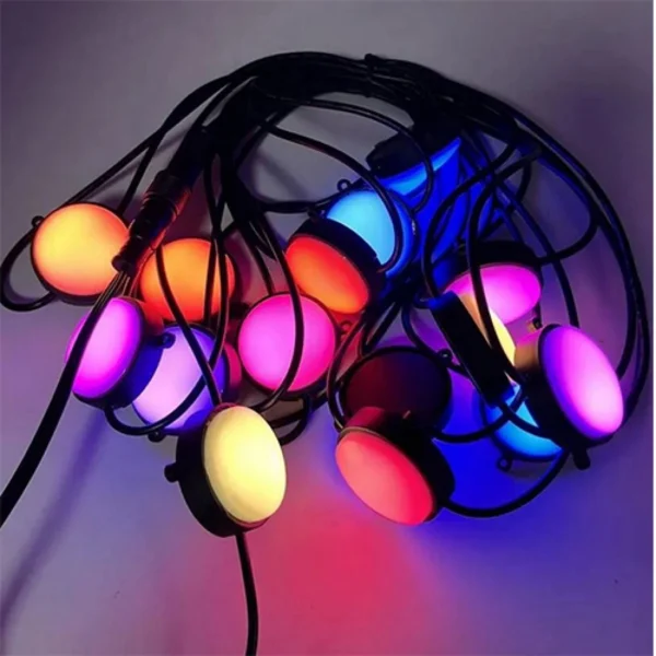 Καρφωτά Ηλιακά Λαμπιόνια Γιρλάντα RGBW 8m - 25 LED για Φωτισμό Κήπου και Εξωτερικών Χώρων