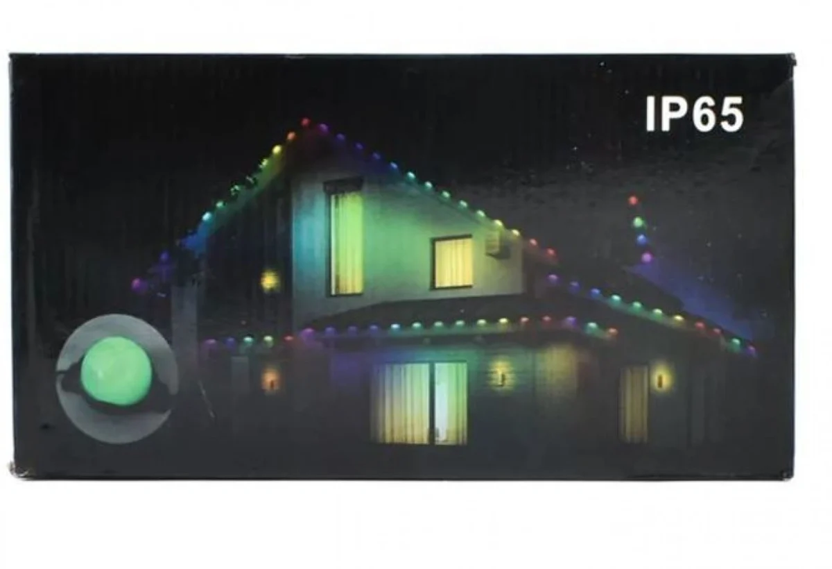 Καρφωτά Ηλιακά Λαμπιόνια Γιρλάντα RGBW 8m - 25 LED για Φωτισμό Κήπου και Εξωτερικών Χώρων