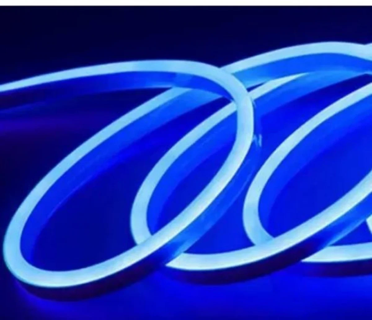 Αδιάβροχη Εύκαμπτη Ταινία Led Neon Τροφοδοσίας 12V 5M – Μπλε