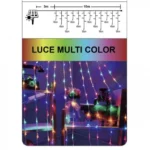 Ηλιακά Λαμπάκια Χριστουγεννιάτικα Θερμού Λευκού Φωτισμού Τύπου Κουρτίνα, με 8 Προγράμματα - Φωτάκια 380 LED Εξωτερικού Χώρου με Φωτοβολταϊκό Πάνελ