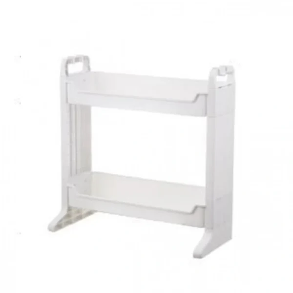 Αποθηκευτική Επιτραπέζια Ραφιέρα Βάση Οργάνωσης με 2 Ράφια 51.5x55x21cm Πλαστική Λευκή