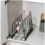 Μεταλλική Ραφιέρα Οργάνωσης Μαγειρικών Σκευών 5 Επιπέδων Μαύρη