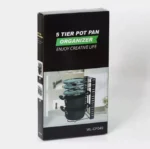 Μεταλλική Ραφιέρα Οργάνωσης Μαγειρικών Σκευών 5 Επιπέδων Μαύρη