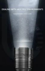 Επαγγελματικός Φακός Led 90Watt KLS-10009 με Εμβέλεια 1000 Μέτρα και Φωτεινότητα 10000LM